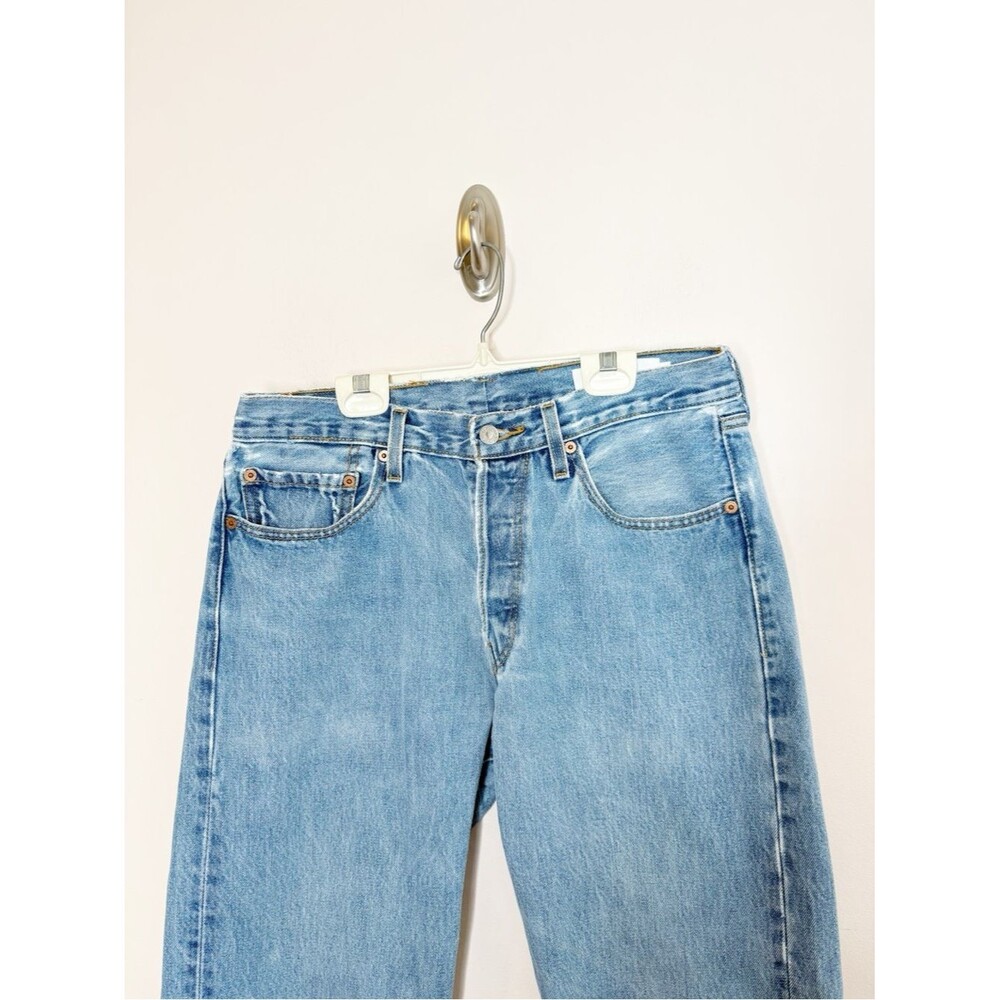 Aligrace Vintage Reclaimed Levi’s 501 Classic Relaxed Straight Leg Jeans 27 - Picture 3 of 12